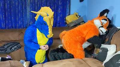 Pablo cumming while being topped by Grim