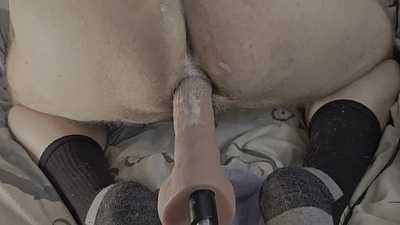 POV fucking with a sex machine