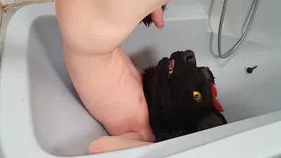 Feeding myself my piss and cum