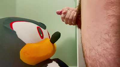 Cumming on Shadow plushie