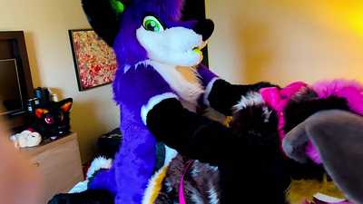 Kamira gets big bone from Purple Pup 🦴🐶 Part 1/7