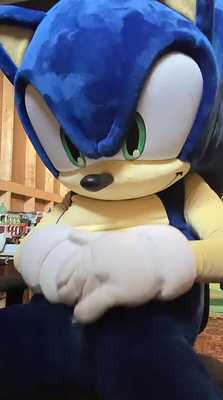 Sonic cums inside himself. [old]