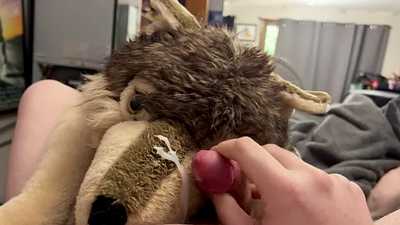 Wolf Plushy Facial Cum