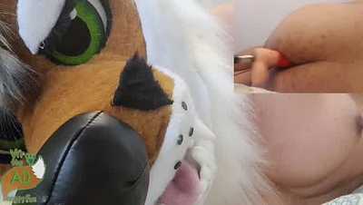 Needy Vir playing with a sex machine.. again!