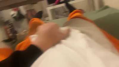 Pawing off in a fox kigu.