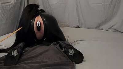 Pony takes a bad dragon chance while bound and whipped