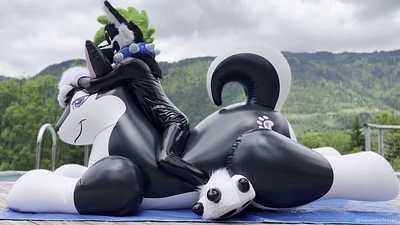 humping sharpclawn at the pool ~