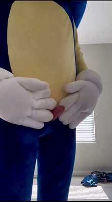 Sonic shows you his dick!