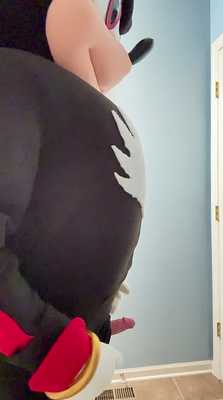 Daddy Shadow chilling with his dick hanging out