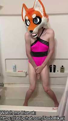 Cute Femboy Foxxo Pissing Forever