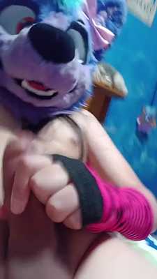 Purpy Husky Pawing and Cum 💜