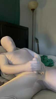 White zentai 