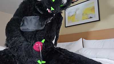 Pawing with my wearable knot :3