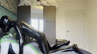 Getting Fucked in my petsuit from a drone with a massive dick