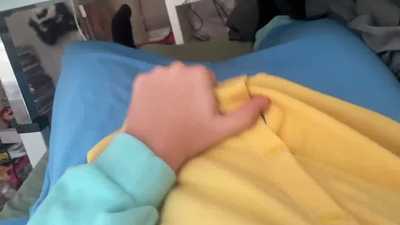 Pawing off in a Bluey kigu.