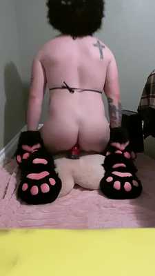 Riding my dildo in my new outfit