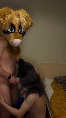 Being serviced by one of my favourite mutts~ 