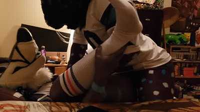 Player Pounding Cheerleader