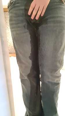 Peeing myself and moaning