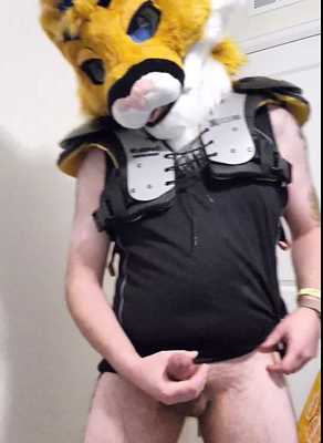 Puma football jock striptease