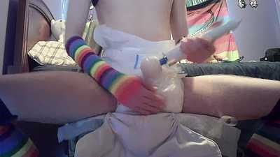 Pup play with soggy diaper