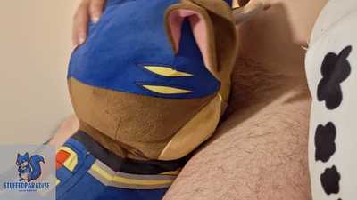 Stuffed Chase earned a special treatment