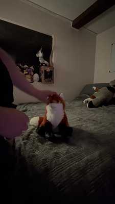 PISS MARKING MY FOX PLUSHY