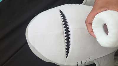 Dumb shark fucks fleshlight and cums on dumber shark