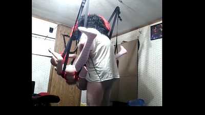 Proto unloads in his sex toys ass ><