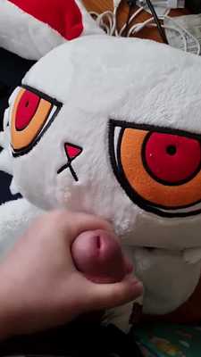 Bloody Bunny plush cum