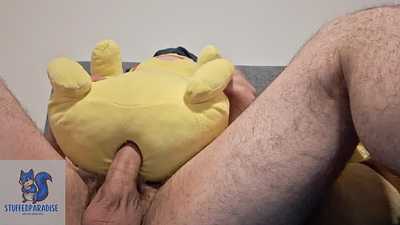 Kissing and assfuck my stuffed Pikachu