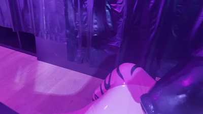 Pink drone gets his throat trained