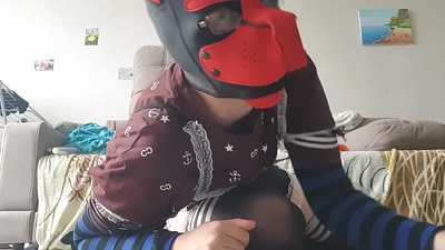 I'm training my mouth in front of a dick~