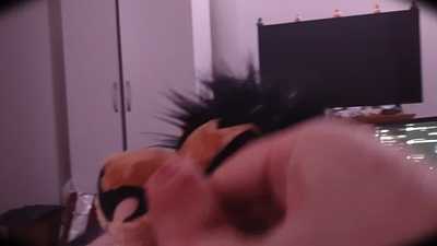 Scar plushie gets a facial 😈🦴💦