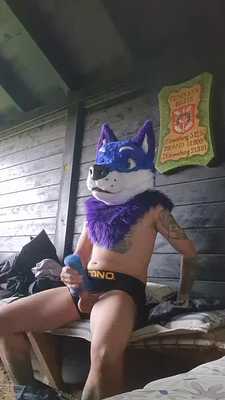 hunting lodge in the woods.