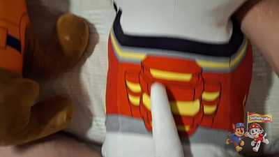 Stuffed Paw Patrol holeplay and cum