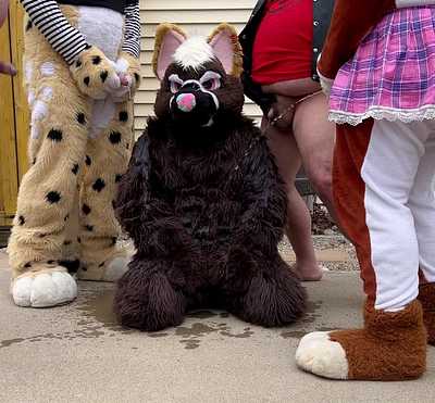 Getting Peed on in fullsuit by 4 people at once