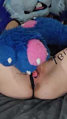 Bunny makes a mess.for daddy