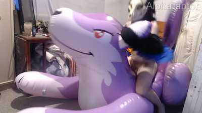 Schnick humps his pink wolf