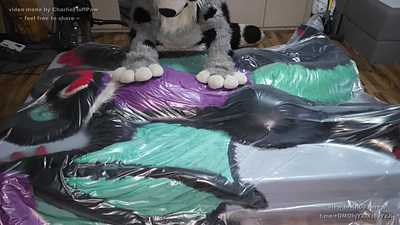 Fursuit Breathplay Passout - Noivern in Vacuum Bag