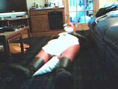 Old vid of  Rubber inflatable fox fun