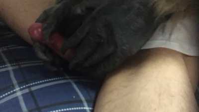 Masturbating with werewolf hands