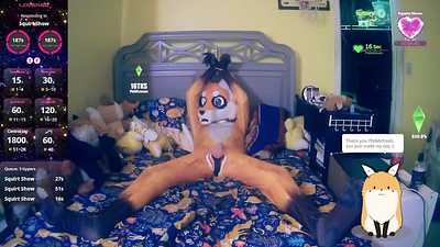 Camboy Foxxo Gets Tortured by Two Vibrators