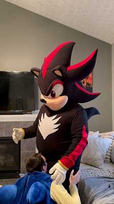 Sonic blows Shadow