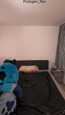 Bluey suiter fucks fleshlight with big load