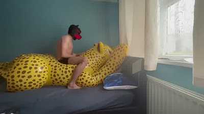 Inflatable cheetah R2P and Fox poke pop