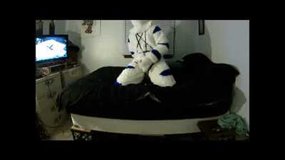 StuntTiger filling a condom