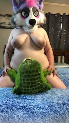 Riding my plushie
