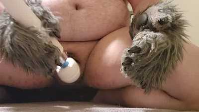 Caged Werewolf Cumshot