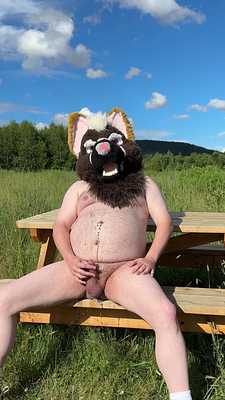 Soaking Myself on a Hot Day in the Mountains